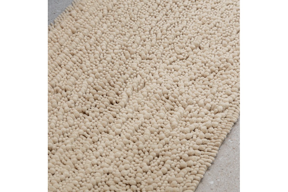 ESTIA ΤΑΠΕΤΟ ΜΠΑΝΙΟΥ SHAGGY 80x50cm ΠΟΛΥΕΣΤΕΡΑ TAUPE