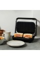 ESTIA ΤΟΣΤΙΕΡΑ INTENSE DARK 2 ΘΕΣΕΩΝ 1300w ΜΕ ΑΝΤΙΚΟΛΛΗΤΙΚΕΣ ΠΛΑΚΕΣ ΜΑΤ