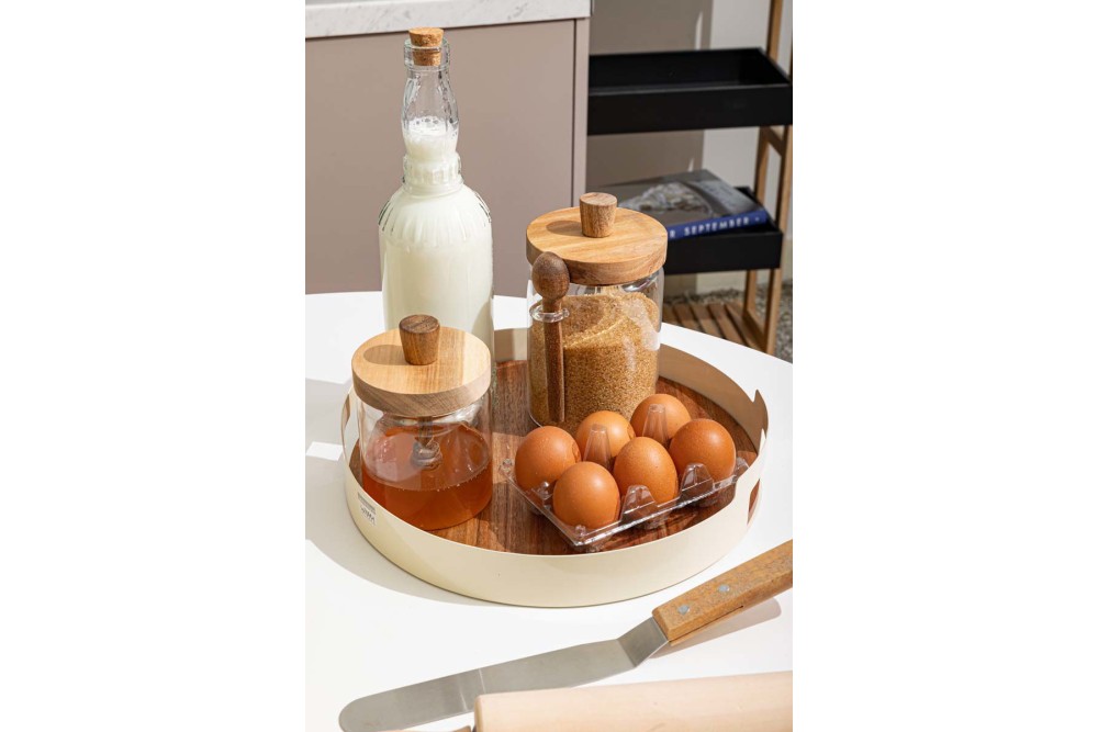 ESTIA ΔΙΣΚΟΣ ΣΕΡΒΙΡΙΣΜΑΤΟΣ ALLURE ΜΕΤΑΛΛΙΚΟΣ IVORY