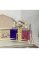 ESTIA ΔΟΧΕΙΑ ΥΓΡΟΥ ΠΙΑΤΩΝ ALLURE 2x300ml ΜΕ ΜΕΤΑΛΛΙΚΗ ΒΑΣΗ & ΘΗΚΗ ΓΙΑ ΣΦΟΥΓΓΑΡΙ IVORY