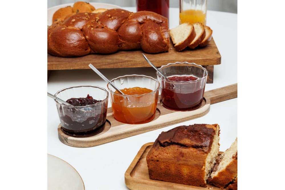 ESTIA ΓΥΑΛΙΝΑ ΜΠΩΛ ΣΕΡΒΙΡΙΣΜΑΤΟΣ ALLURE ΜΕ ΒΑΣΗ 4 ΤΕΜ 42.2x10x6.7cm