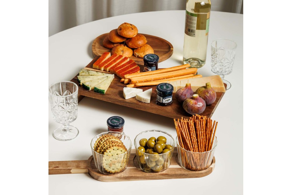 ESTIA ΓΥΑΛΙΝΑ ΜΠΩΛ ΣΕΡΒΙΡΙΣΜΑΤΟΣ ALLURE ΜΕ ΒΑΣΗ 4 ΤΕΜ 42.2x10x6.7cm