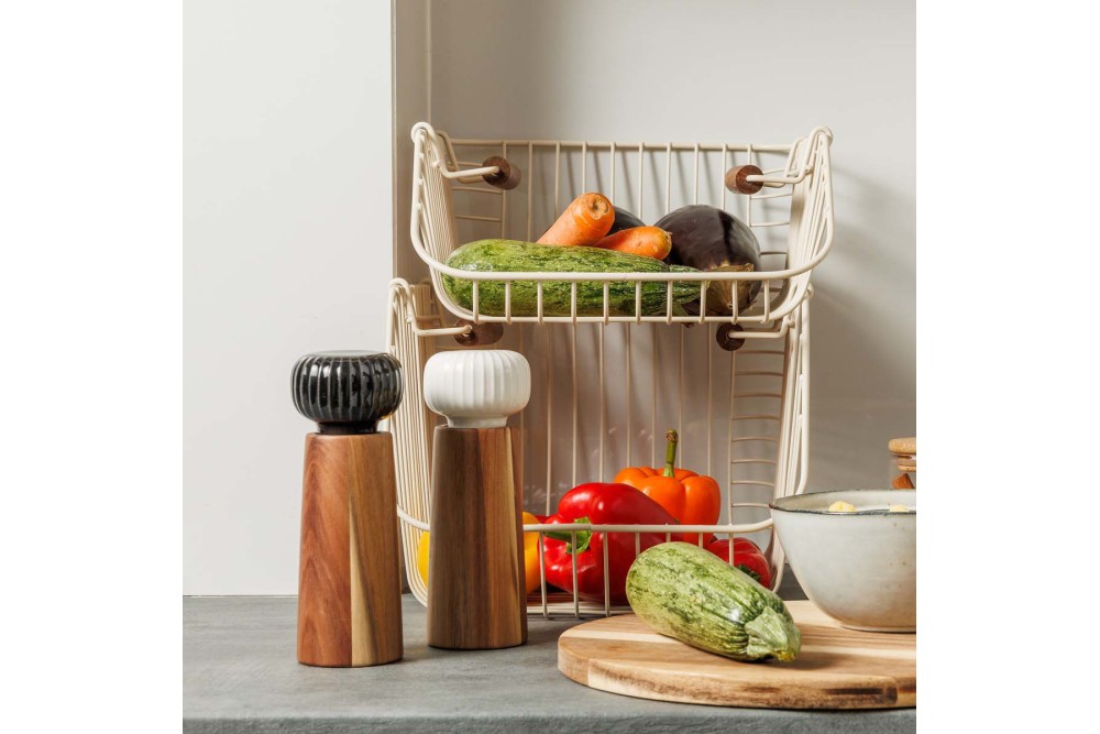 ESTIA ΜΥΛΟΣ ΓΙΑ ΑΛΑΤΙ/ΠΙΠΕΡΙ ALLURE ΚΕΡΑΜΙΚΟΣ 6x17cm ΜΑΥΡΟΣ