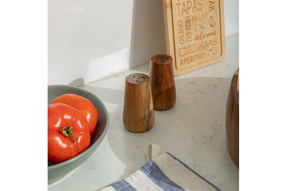 ESTIA ΔΟΧΕΙΑ ΓΙΑ ΑΛΑΤΙ & ΠΙΠΕΡΙ ALLURE ΞΥΛΙΝΑ ΣΕΤ 2 ΤΕΜ