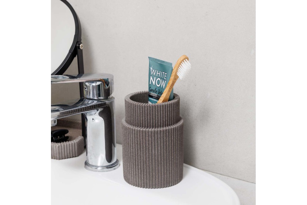 ESTIA ΠΟΤΗΡΑΚΙ ΜΠΑΝΙΟΥ WIRE ΡΗΤΙΝΗΣ ΓΚΡΙ