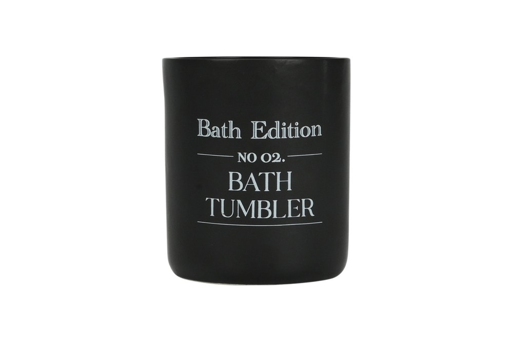 ESTIA ΠΟΤΗΡΑΚΙ ΜΠΑΝΙΟΥ MYST STONEWARE ΜΑΥΡΟ