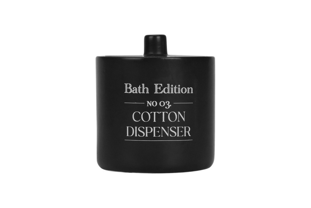 ESTIA ΔΟΧΕΙΟ ΓΙΑ ΒΑΜΒΑΚΙ MYST STONEWARE ΜΑΥΡΟ