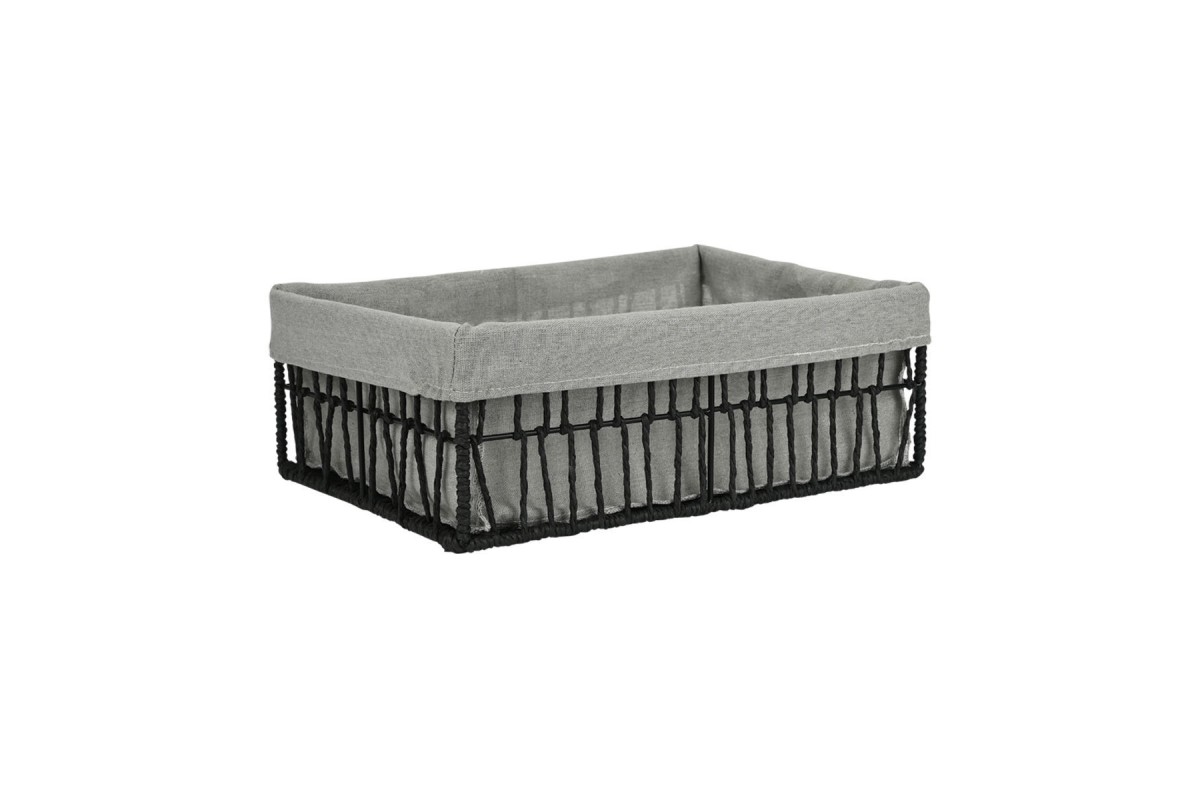 ESTIA ΚΑΛΑΘΙ ΑΠΟΘΗΚΕΥΣΗΣ & ΟΡΓΑΝΩΣΗΣ NEST 36×27×13cm ΜΑΥΡΟ