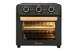 ESTIA ΦΡΙΤΕΖΑ ΑΕΡΟΣ OAK 1400w 12lt ΜΕ 4 ΛΕΙΤΟΥΡΓΕΙΕΣ ΨΗΣΙΜΑΤΟΣ ΜΑΥΡΟ