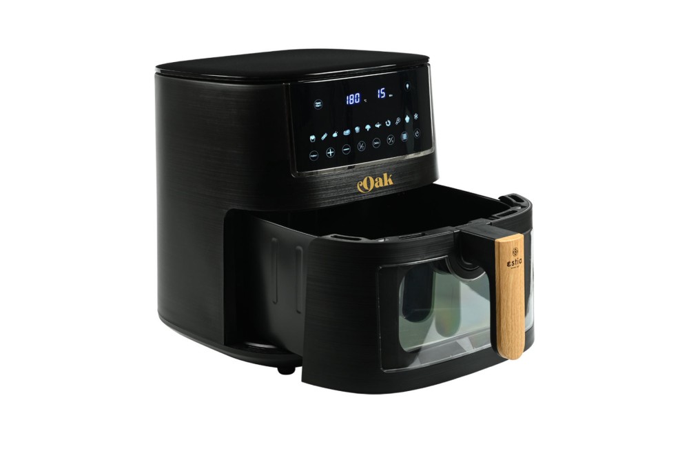 ESTIA ΦΡΙΤΕΖΑ ΑΕΡΟΣ OAK 1650w 7.2lt ME ΨΗΦΙΑΚΗ ΟΘΟΝΗ & 11 ΠΡΟΓΡΑΜΜΑΤΑ ΜΑΓΕΙΡΕΜΑΤΟΣ