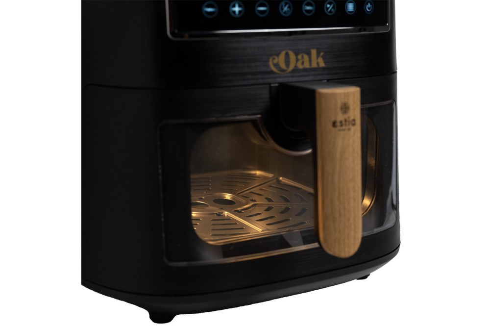 ESTIA ΦΡΙΤΕΖΑ ΑΕΡΟΣ OAK 1650w 7.2lt ME ΨΗΦΙΑΚΗ ΟΘΟΝΗ & 11 ΠΡΟΓΡΑΜΜΑΤΑ ΜΑΓΕΙΡΕΜΑΤΟΣ