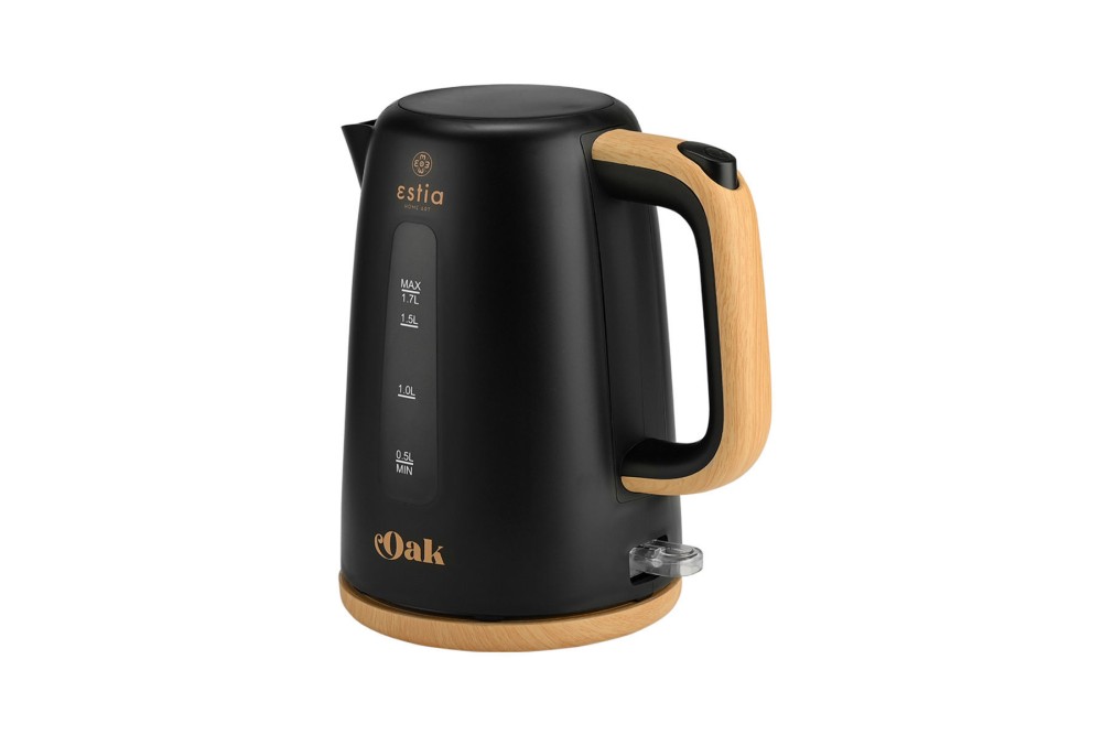 ESTIA ΒΡΑΣΤΗΡΑΣ OAK ΠΛΑΣΤΙΚΟΣ 2200w 1.7lt ΜΑΥΡΟΣ