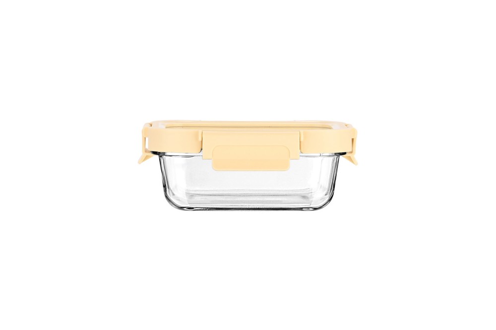 ESTIA ΦΑΓΗΤΟΔΟΧΕΙΟ CLICK&SEAL ΓΥΑΛΙΝΟ 370ml 16.3x12.3x6.2cm ΜΕ ΚΑΠΑΚΙ ΠΛΑΣΤΙΚΟ IVORY