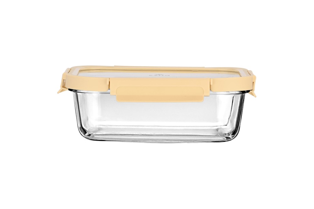 ESTIA ΦΑΓΗΤΟΔΟΧΕΙΟ CLICK&SEAL ΓΥΑΛΙΝΟ 1520ml 23.5x17.8x7.6cm ΜΕ ΚΑΠΑΚΙ ΠΛΑΣΤΙΚΟ IVORY