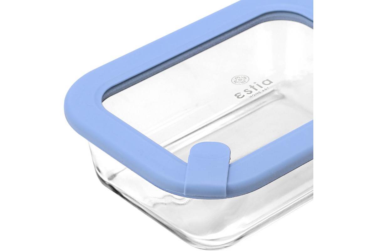 ESTIA ΦΑΓΗΤΟΔΟΧΕΙΟ COLORSEAL ΓΥΑΛΙΝΟ 640ml 18.9x14.5x6.7 ΜΕ ΚΑΠΑΚΙ ΣΙΛΙΚΟΝΗΣ ΜΠΛΕ ESTIA ΦΑΓΗΤΟΔΟΧΕΙΟ COLORSEAL ΓΥΑΛΙΝΟ 640ml 18.9x14.5x6.7 ΜΕ ΚΑΠΑΚΙ ΣΙΛΙΚΟΝΗΣ ΜΠΛΕ