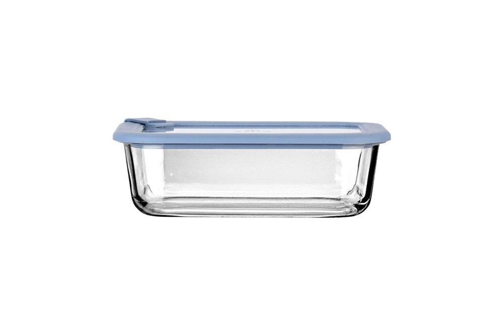 ESTIA ΦΑΓΗΤΟΔΟΧΕΙΟ COLORSEAL ΓΥΑΛΙΝΟ 1050ml 21.6x16.5x7.4cm ΜΕ ΚΑΠΑΚΙ ΣΙΛΙΚΟΝΗΣ ΜΠΛΕ