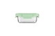 ESTIA ΦΑΓΗΤΟΔΟΧΕΙΟ CLICK&SEAL ΓΥΑΛΙΝΟ 370ml 16.3x12.3x6.2cm ΜΕ ΚΑΠΑΚΙ ΠΛΑΣΤΙΚΟ MINT