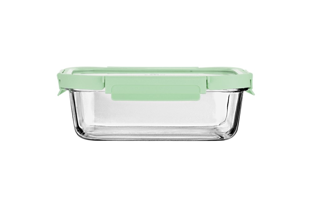 ESTIA ΦΑΓΗΤΟΔΟΧΕΙΟ CLICK&SEAL ΓΥΑΛΙΝΟ 1520ml 23.5x17.8x7.6cm ΜΕ ΚΑΠΑΚΙ ΠΛΑΣΤΙΚΟ MINT