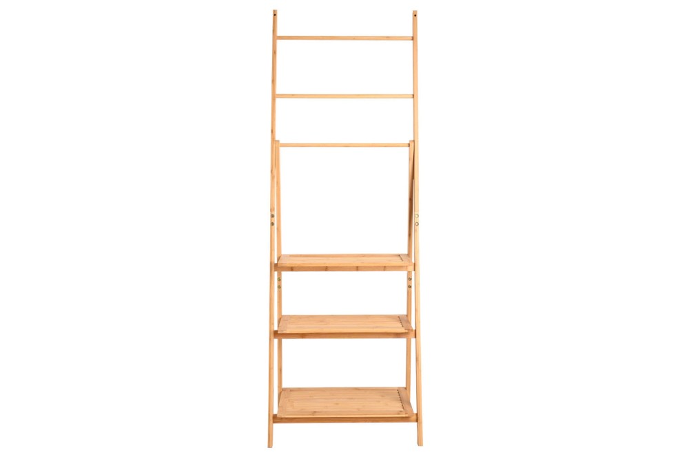 ESTIA ΡΑΦΙΕΡΑ ΔΑΠΕΔΟΥ ΟΡΓΑΝΩΣΗΣ ΒΑΜΒΟΟ ESSENTIALS ΜΕ 3 ΡΑΦΙΑ ΦΥΣΙΚΟ ΧΡΩΜΑ