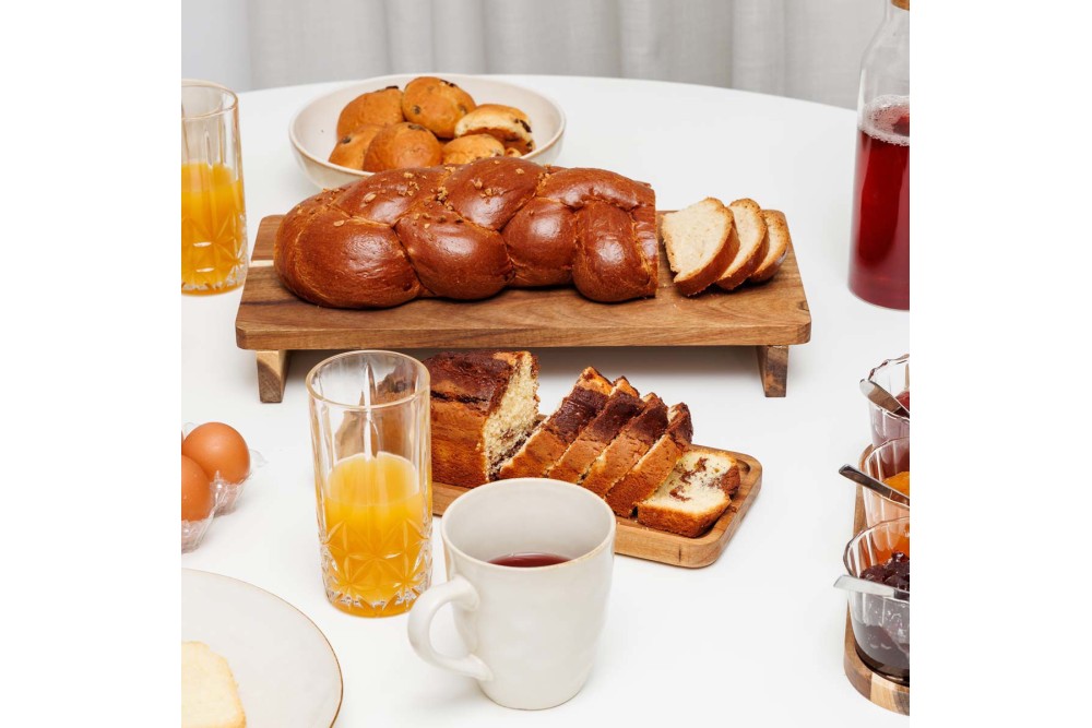 ESTIA ΔΙΣΚΟΣ ΣΕΡΒΙΡΙΣΜΑΤΟΣ ALLURE ΟΡΘΟΓΩΝΙΟΣ ΜΕ ΠΟΔΙΑ 32x12x4.5cm