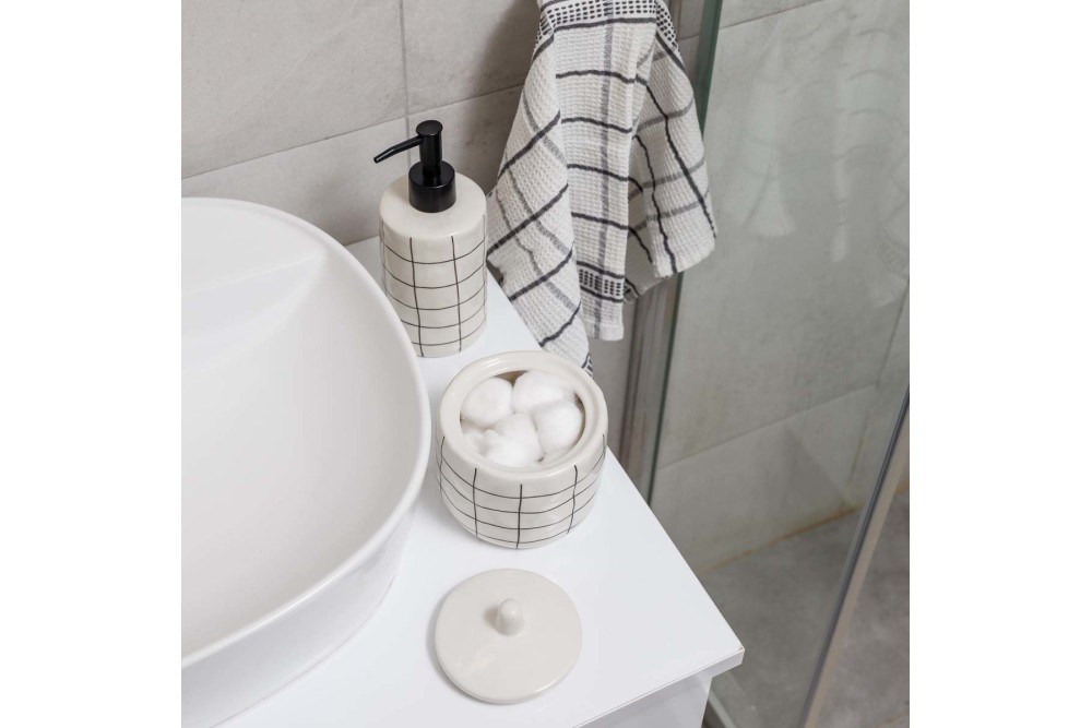 ESTIA ΔΟΧΕΙΟ ΓΙΑ ΒΑΜΒΑΚΙ CAGE ΚΕΡΑΜΙΚΟ 11x11cm