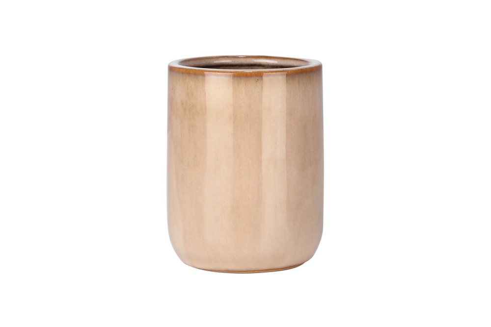 ESTIA ΠΟΤΗΡΑΚΙ ΜΠΑΝΙΟΥ SATIN ΚΕΡΑΜΙΚΟ 7.5x7.5x9cm