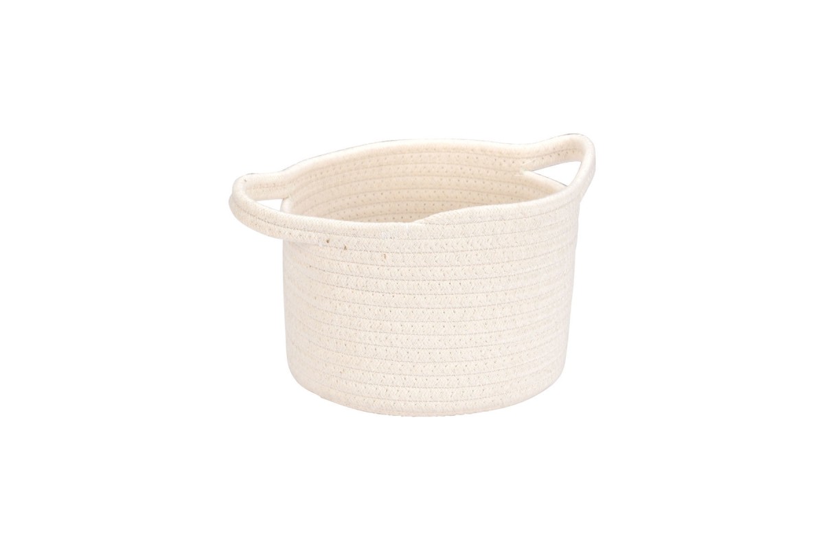 ESTIA ΚΑΛΑΘΙ ΚΡΕΜΑΣΤΟ BLANCA 20x20x15cm ΛΕΥΚΟ