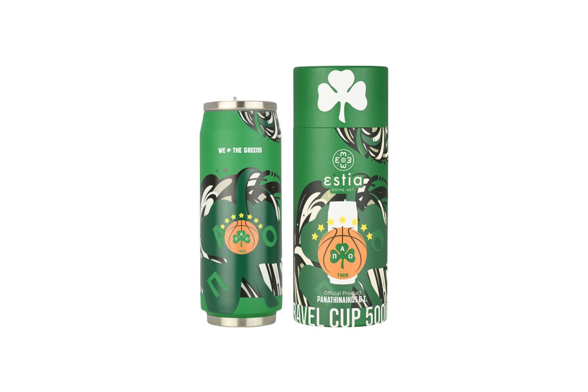 ESTIA ΘΕΡΜΟΣ TRAVEL CUP PANATHINAIKOS BC EDITION WE THE GREENS 500ml