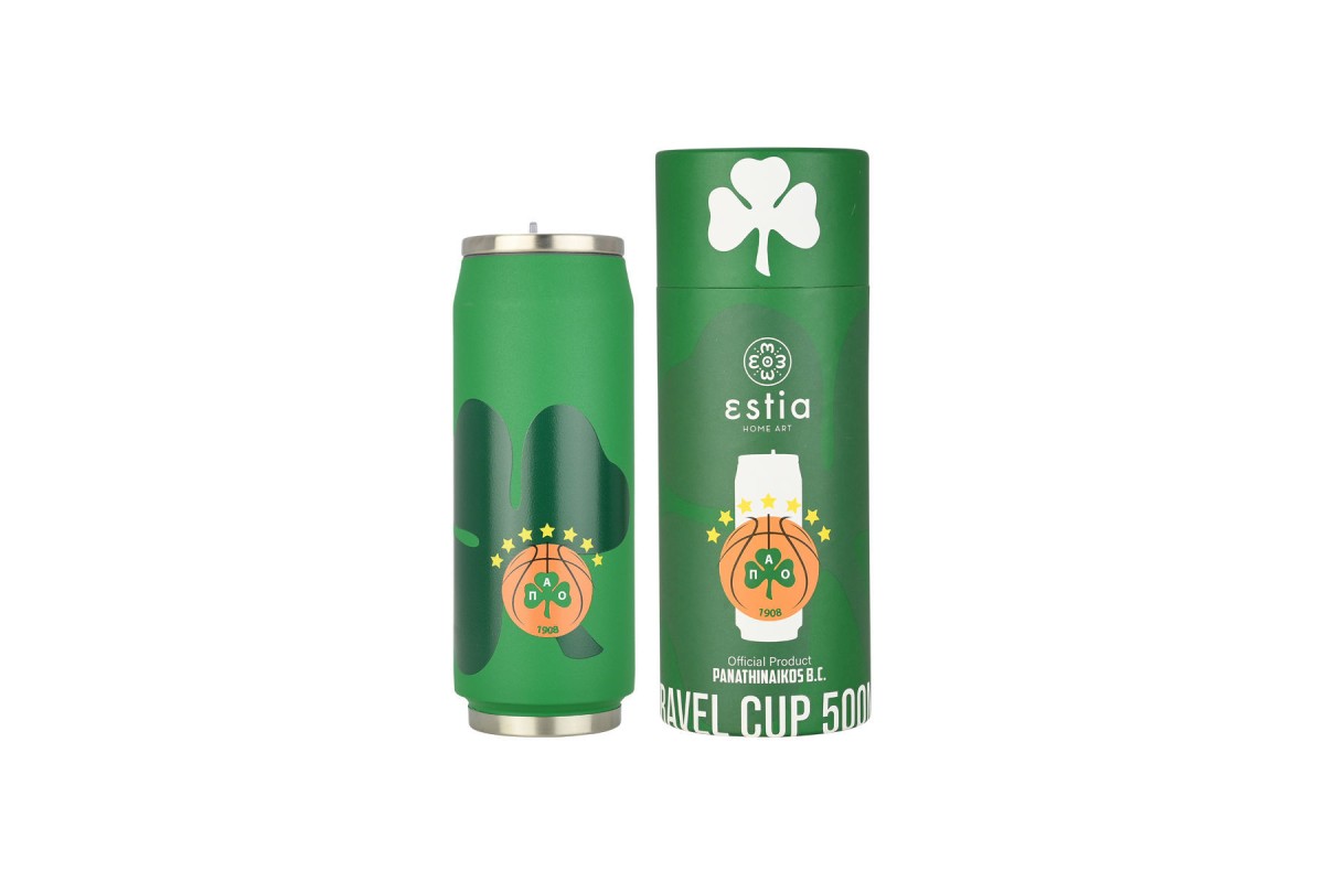 ESTIA ΘΕΡΜΟΣ TRAVEL CUP PANATHINAIKOS BC EDITION 500ml