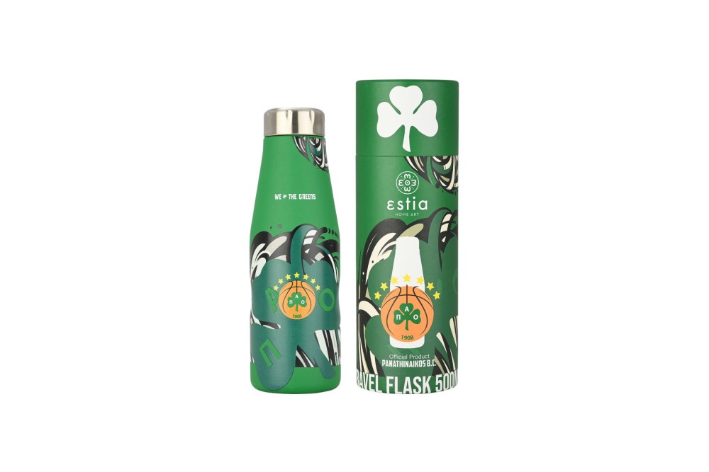 ESTIA ΘΕΡΜΟΣ TRAVEL FLASK PANATHINAIKOS BC EDITION WE THE GREENS 500ml