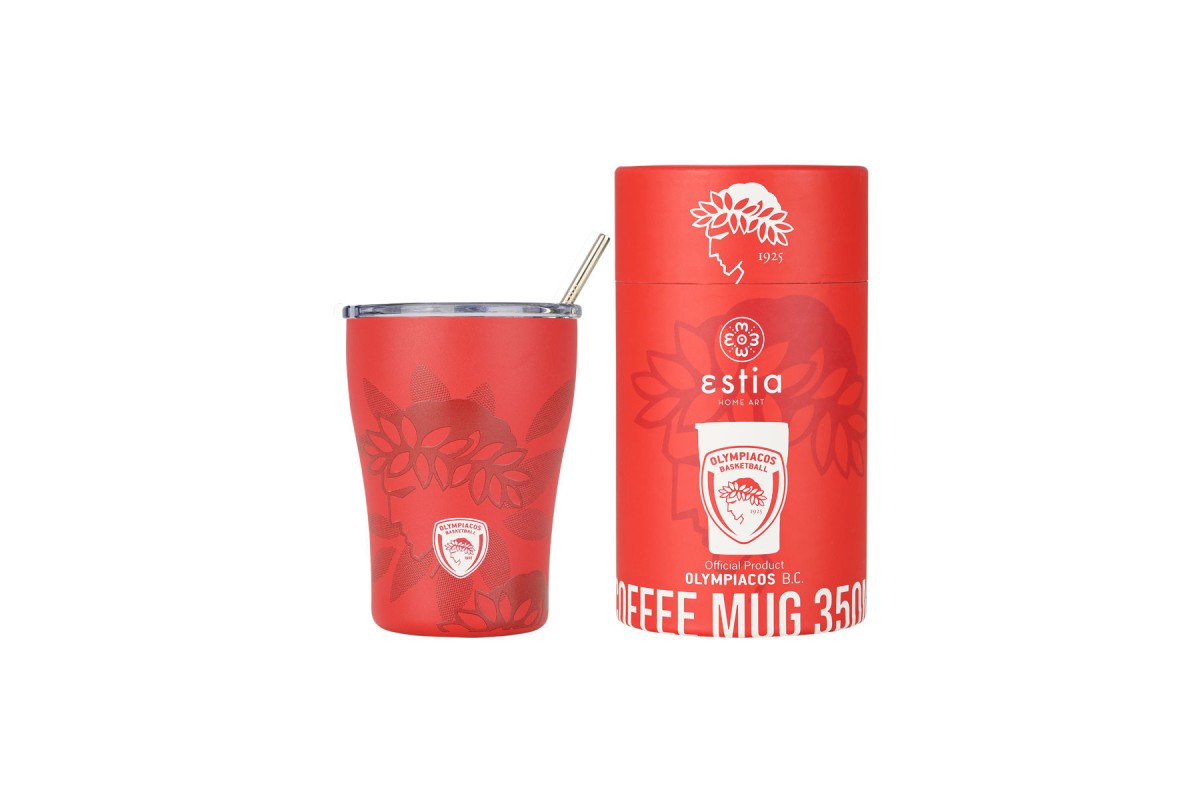 ESTIA ΘΕΡΜΟΣ COFFEE MUG OLYMPIACOS BC EDITION 350ml