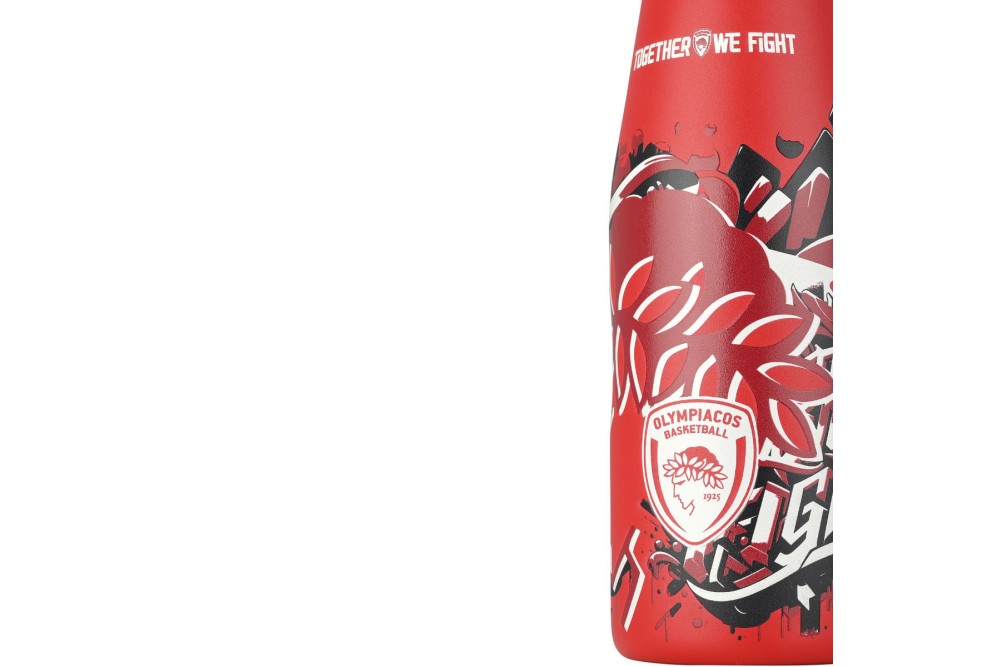 ESTIA ΘΕΡΜΟΣ TRAVEL FLASK OLYMPIACOS BC EDITION TOGETHER WE FIGHT 500ml