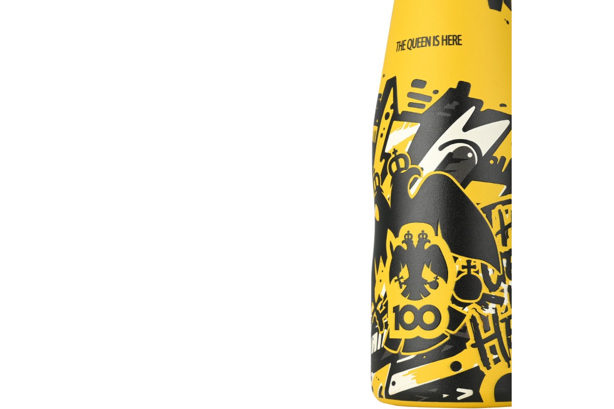ESTIA ΘΕΡΜΟΣ TRAVEL FLASK AEK BC EDITION THE QUEEN IS HERE 500ml ESTIA ΘΕΡΜΟΣ TRAVEL FLASK AEK BC EDITION THE QUEEN IS HERE 500ml