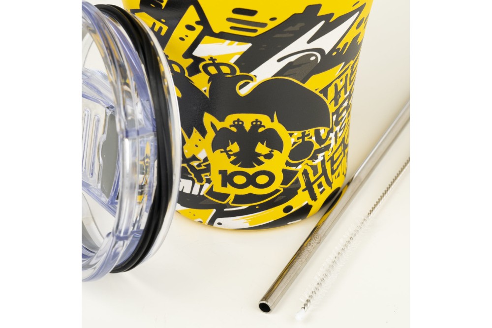 ESTIA ΘΕΡΜΟΣ COFFEE MUG AEK BC EDITION THE QUEEN IS HERE 350ml