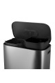 ESTIA ΚΑΔΟΣ ΑΠΟΡΡΙΜΑΤΩΝ DUOPRIME SOFT CLOSE 60lt ΜΕ ΔΥΟ ΔΟΧΕΙΑ 30&30lt INOX