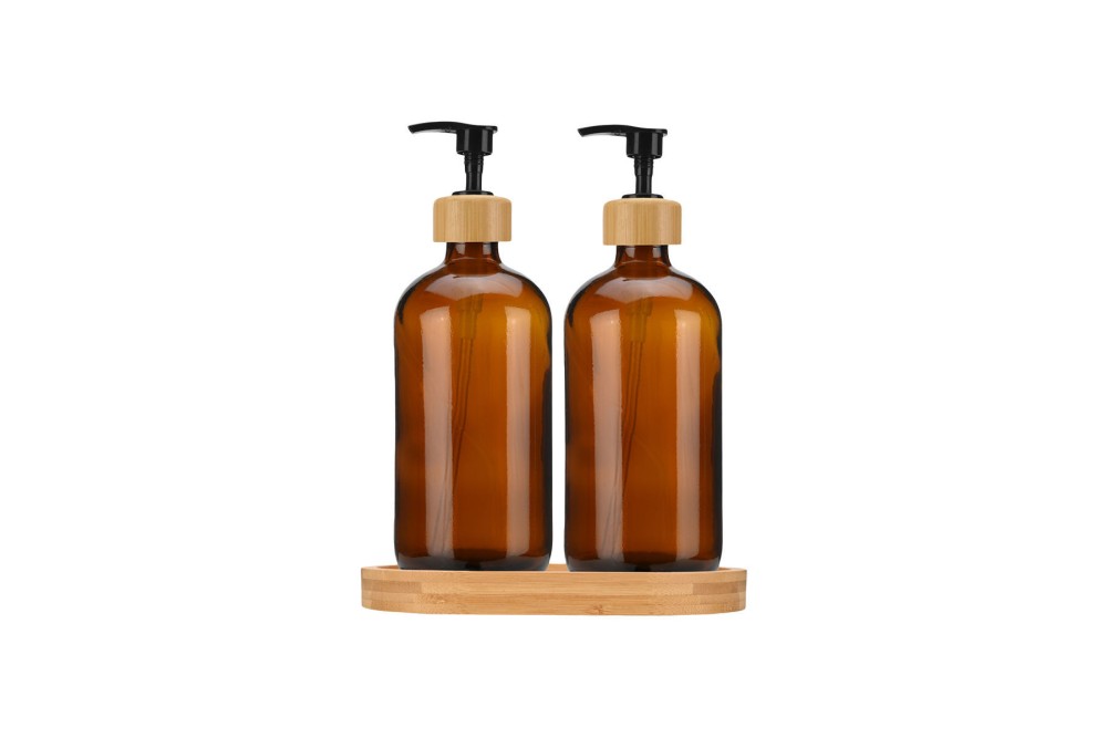 ESTIA ΑΝΤΛΙΕΣ ΣΑΠΟΥΝΙΟΥ BAMBOO ESSENTIALS ΓΥΑΛΙΝΕΣ 500ml ΣΕΤ 3 ΤΕΜ. ΜΕ ΔΙΣΚΟ ΒΑΜΒΟΟ