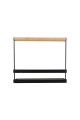 ESTIA ΘΗΚΗ ΟΡΓΑΝΩΣΗΣ BAMBOO ESSENTIALS ΜΕ ΧΕΡΟΥΛΙ 24x10.5x21.3cm ΜΕΤΑΛΛΙΚΗ ΜΑΥΡΗ
