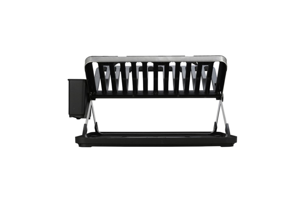 ESTIA ΠΙΑΤΟΘΗΚΗ ΑΝΑΔΙΠΛΟΥΜΕΝΗ ΑΝΟΞΕΙΔΩΤΗ 2 ΕΠΙΠΕΔΩΝ 48x35.4x27.2cm ΜΑΥΡΗ