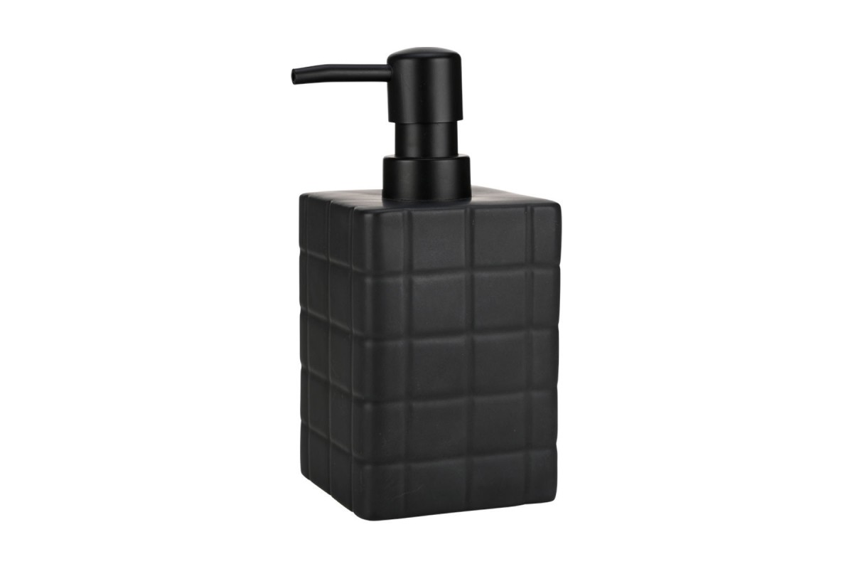 ESTIA ΑΝΤΛΙΑ ΣΑΠΟΥΝΙΟΥ TILES ΚΕΡΑΜΙΚΗ 450ml 7.5x15cm ΜΑΥΡΗ