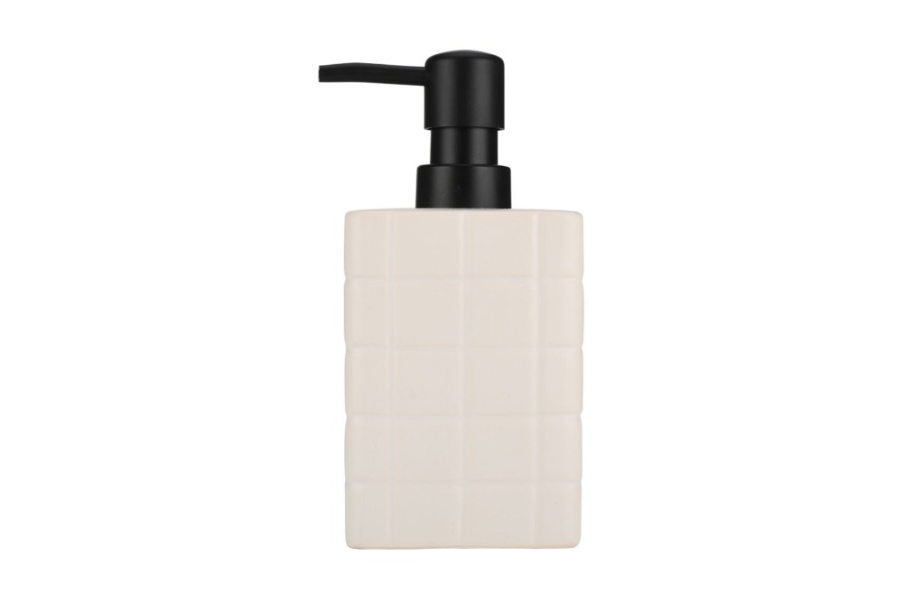 ESTIA ΑΝΤΛΙΑ ΣΑΠΟΥΝΙΟΥ TILES ΚΕΡΑΜΙΚΗ 450ml 7.5x15cm ΛΕΥΚΗ