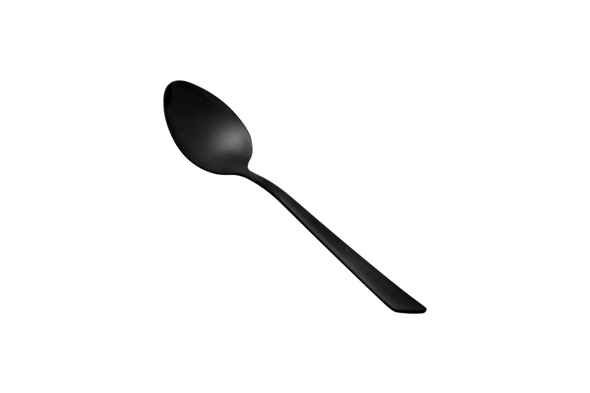 ESTIA ΚΟΥΤΑΛΙ ΓΛΥΚΟΥ EDGE BLACK ΑΝΟΞΕΙΔΩΤΟ ΑΤΣΑΛΙ 18/0 ΜΑΥΡΟ MAT