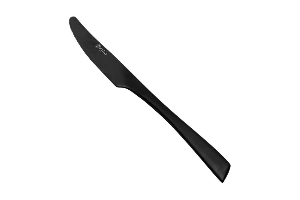 ESTIA ΜΑΧΑΙΡΙ ΦΑΓΗΤΟΥ EDGE BLACK ΑΝΟΞΕΙΔΩΤΟ ΑΤΣΑΛΙ 18/0 ΜΑΥΡΟ MAT