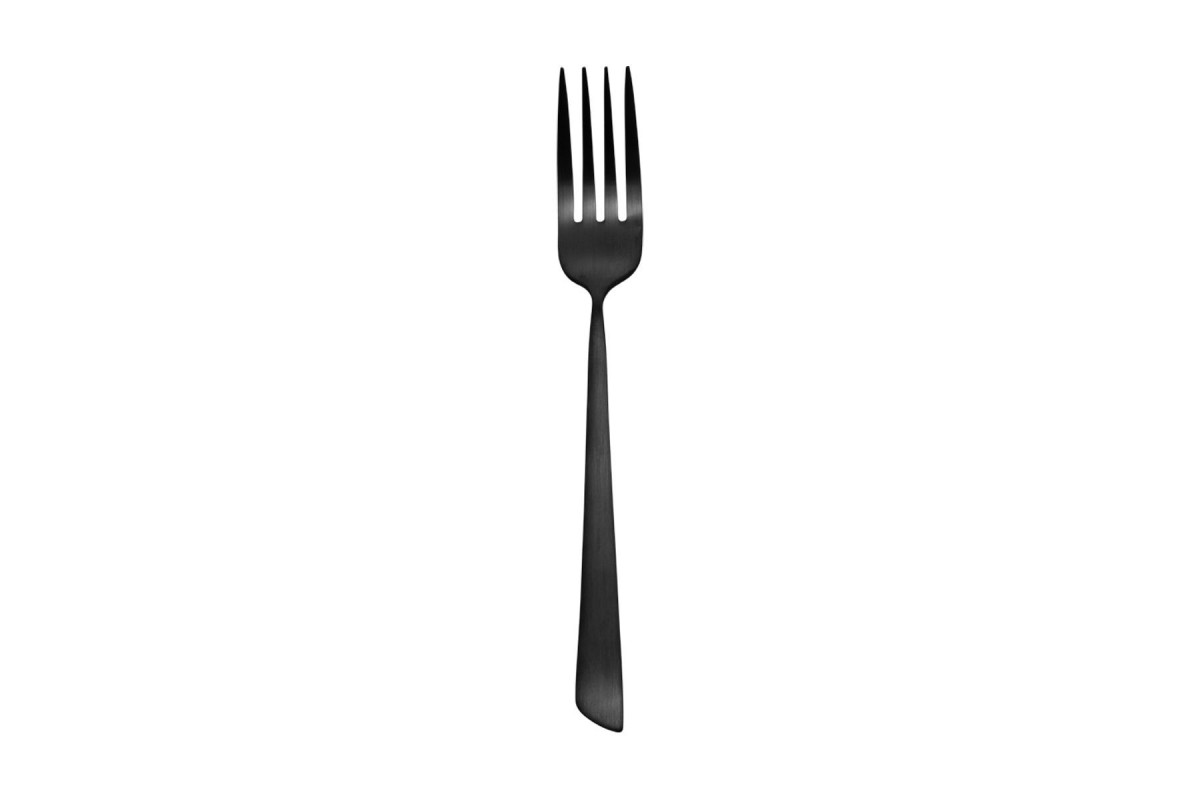 ESTIA ΠΙΡΟΥΝΙ ΦΑΓΗΤΟΥ EDGE BLACK ΑΝΟΞΕΙΔΩΤΟ ΑΤΣΑΛΙ 18/0 ΜΑΥΡΟ MAT