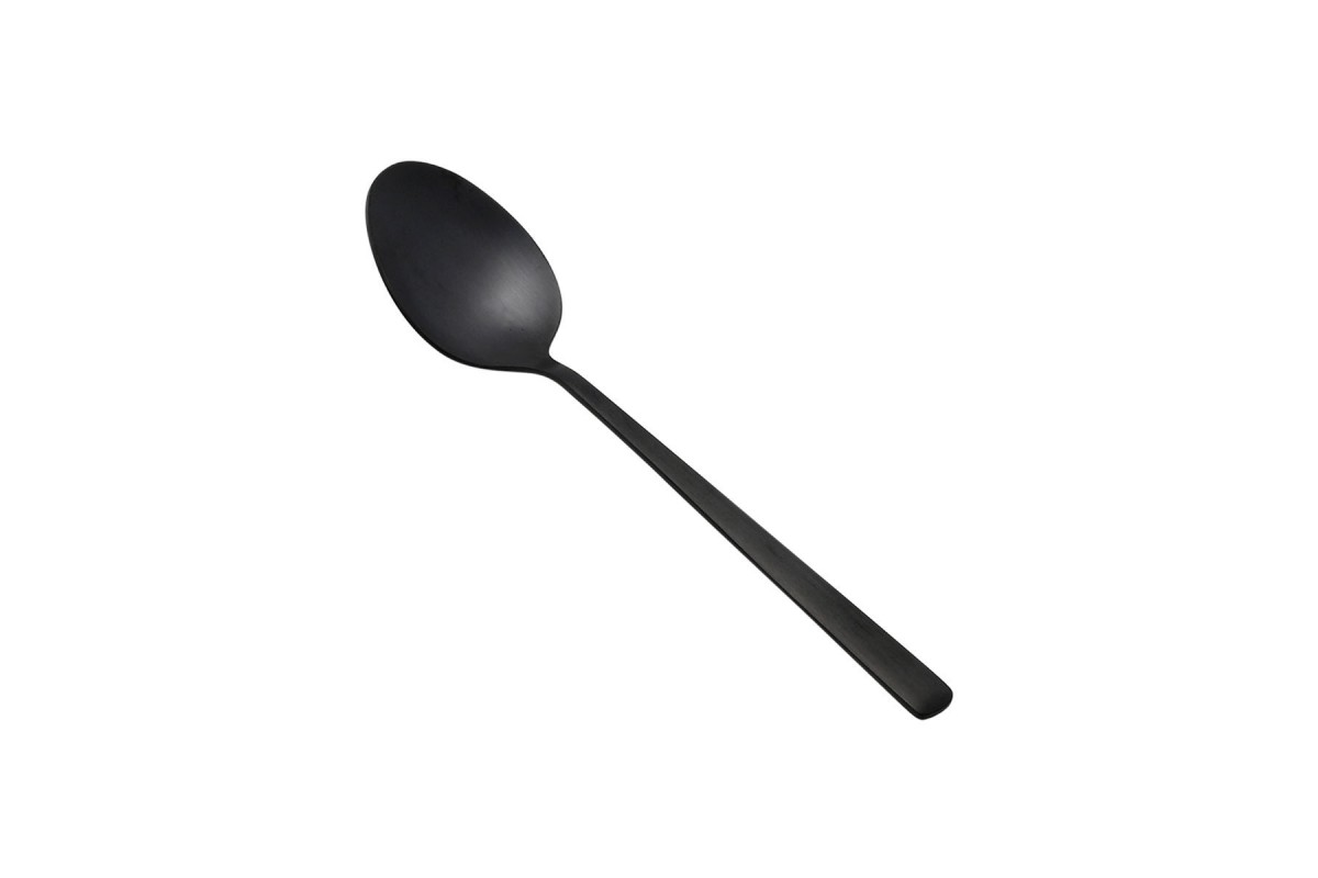 ESTIA ΚΟΥΤΑΛΙ ΓΛΥΚΟΥ PRESTIGE BLACK ΑΝΟΞΕΙΔΩΤΟ ΑΤΣΑΛΙ 18/0 ΜΑΥΡΟ MAT