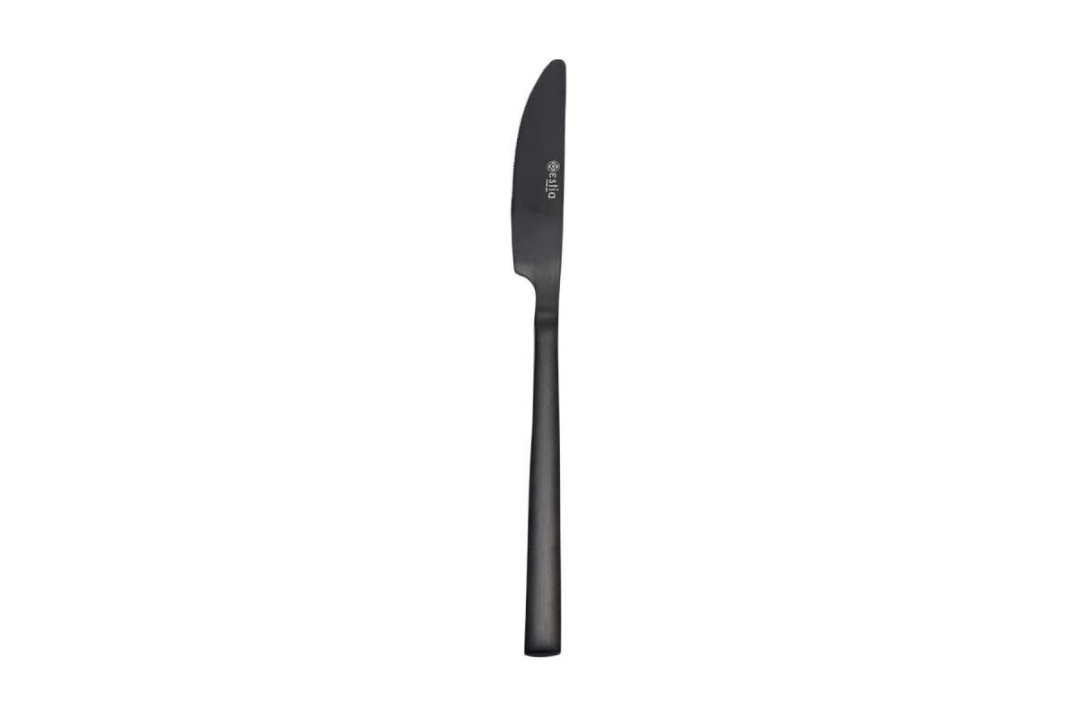 ESTIA ΜΑΧΑΙΡΙ ΦΑΓΗΤΟΥ PRESTIGE BLACK ΑΝΟΞΕΙΔΩΤΟ ΑΤΣΑΛΙ 18/0 ΜΑΥΡΟ MAT