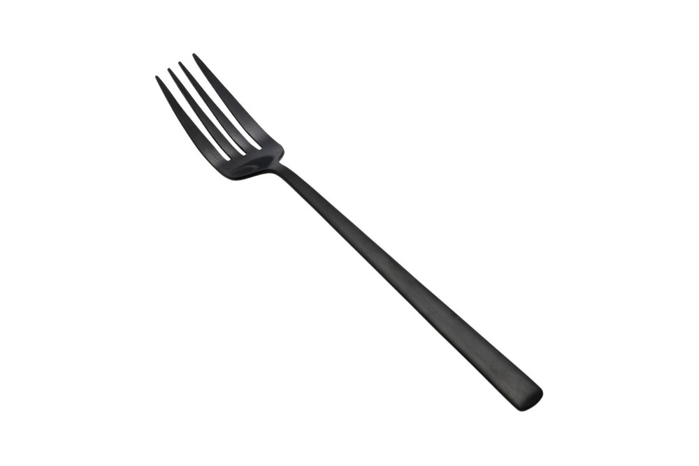 ESTIA ΠΙΡΟΥΝΙ ΦΑΓΗΤΟΥ PRESTIGE BLACK ΑΝΟΞΕΙΔΩΤΟ ΑΤΣΑΛΙ 18/0 ΜΑΥΡΟ MAT