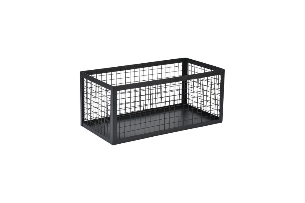 ESTIA ΚΑΛΑΘΙ ΑΠΟΘΗΚΕΥΣΗΣ & ΟΡΓΑΝΩΣΗΣ CAGE ΜΕΤΑΛΛΙΚΟ 23.5x15x11cm ΜΑΥΡΟ