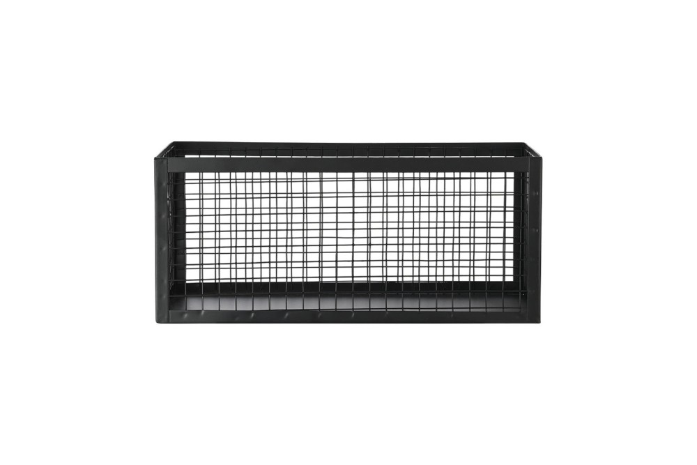 ESTIA ΚΑΛΑΘΙ ΑΠΟΘΗΚΕΥΣΗΣ & ΟΡΓΑΝΩΣΗΣ CAGE ΜΕΤΑΛΛΙΚΟ 30x15.5x13cm ΜΑΥΡΟ