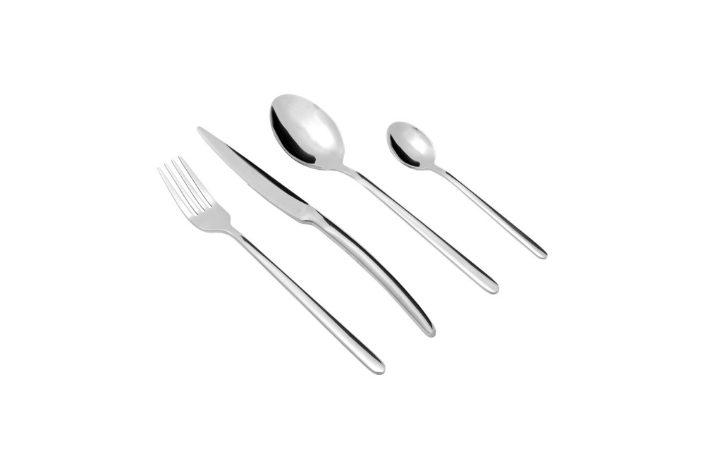 ESTIA ΣΕΤ ΜΑΧΑΙΡΟΠΙΡΟΥΝΑ CONTOUR ΑΝΟΞΕΙΔΩΤΟ ΑΤΣΑΛΙ 18/0 24 ΤΕΜ.