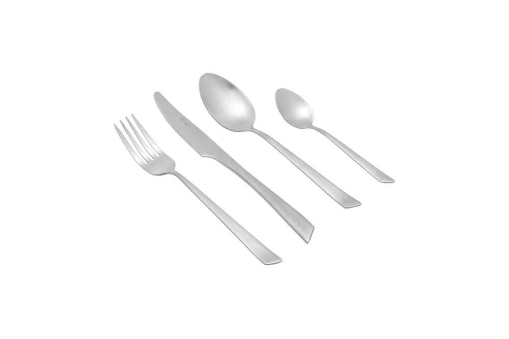 ESTIA ΣΕΤ ΜΑΧΑΙΡΟΠΙΡΟΥΝΑ EDGE SILVER ΑΝΟΞΕΙΔΩΤΟ ΑΤΣΑΛΙ 18/0 MAT 24 ΤΕΜ.